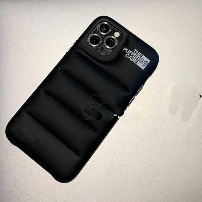 3D The Puffer Capa de telefone de pano macio para iPhone